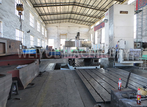 CNC milling and floor boring machine production site