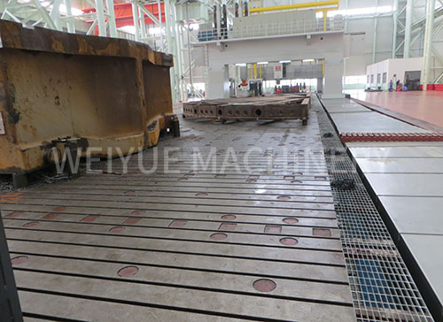 Large gantry milling workbench use site