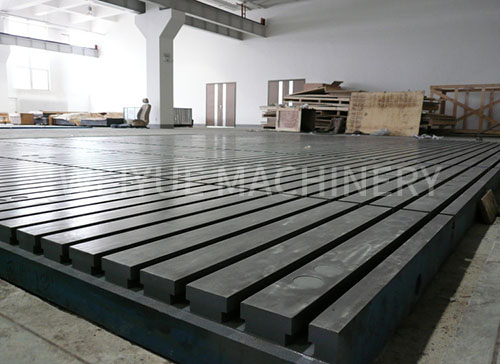 The assembly platform is installed on site